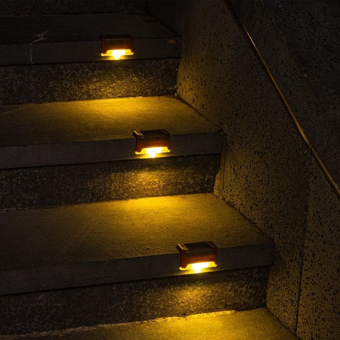 LED Solar Lamp Path Staircase Outdoor Waterproof Wall Light-SLOOSELYK