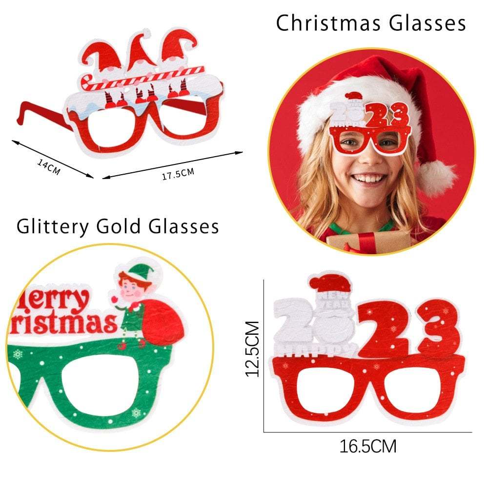 ✨Glittering Christmas Glasses Frames-SLOOSELYK