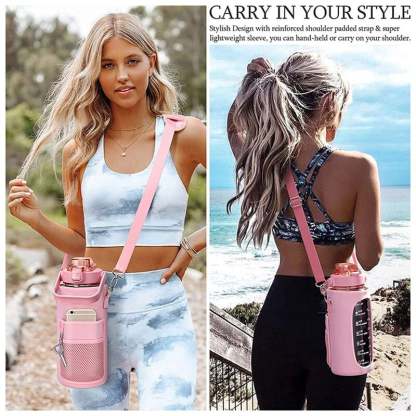 2L Large Capacity Water Bottle with Holder Bag-SLOOSELYK