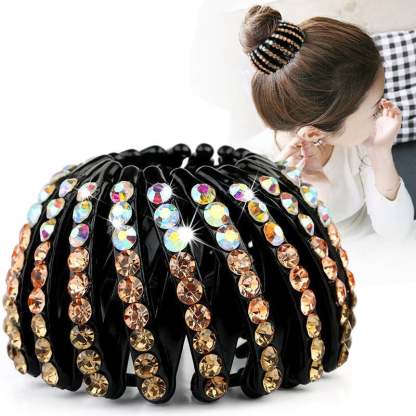 💎Rhinestone Lazy Bird's Nest Plate Hairpin-🔥Buy more save more🔥-SLOOSELYK