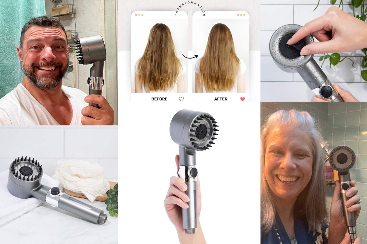 100% natural and effective filter shower head.