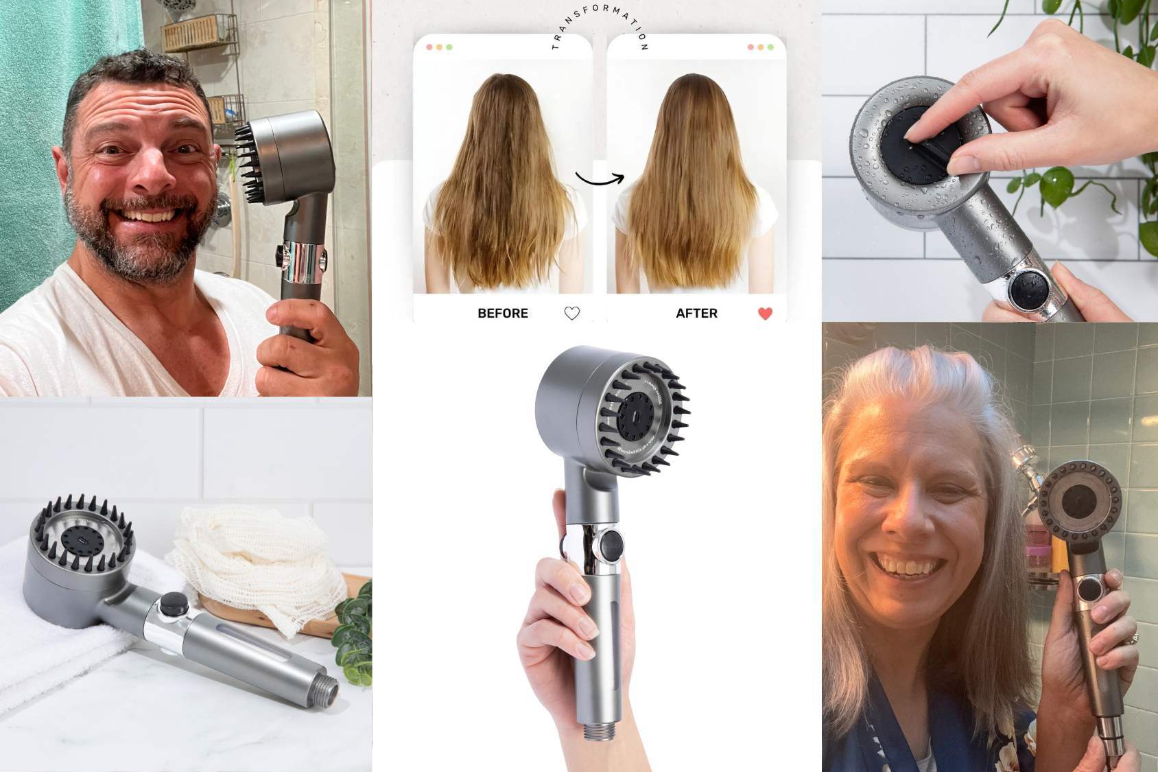 100% natural and effective filter shower head.