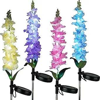 Outdoor Solar Violet Flower Lights-SLOOSELYK