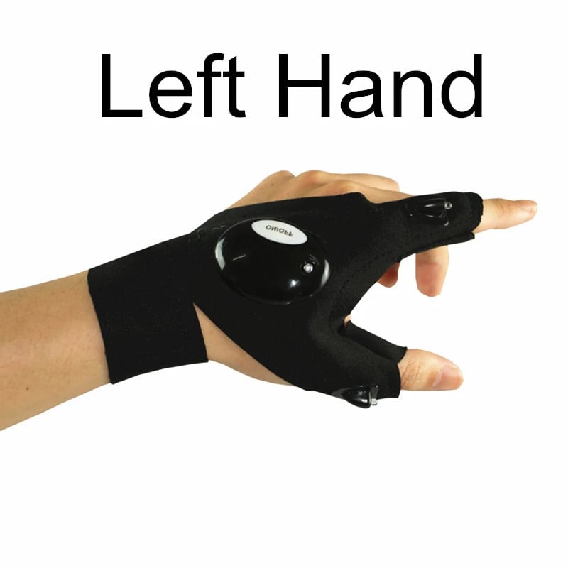 Fingerless Glove LED Flashlight