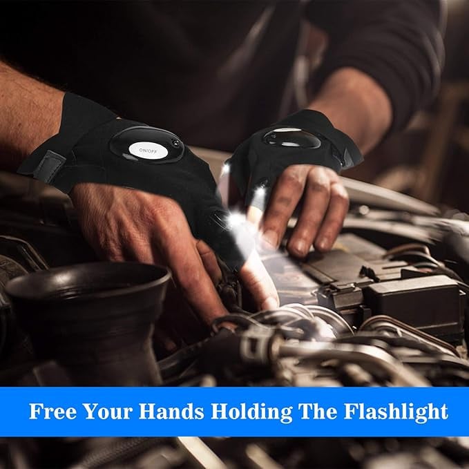 Fingerless Glove LED Flashlight