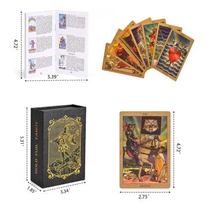 Explore the Mystical World of Tarot Gold Foil Tarot-SLOOSELYK