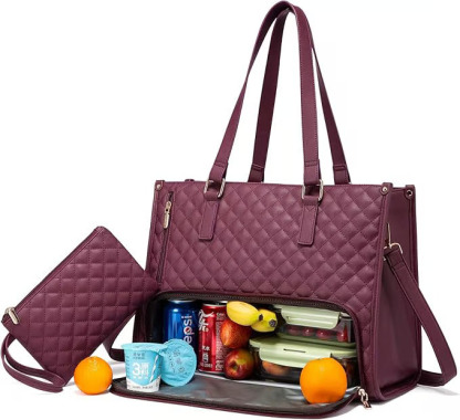 💼 The Ultimate 2-in-1 Tote Bag – Where Elegance Meets Functionality! 🍽️