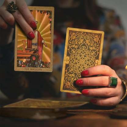 Explore the Mystical World of Tarot Gold Foil Tarot-SLOOSELYK