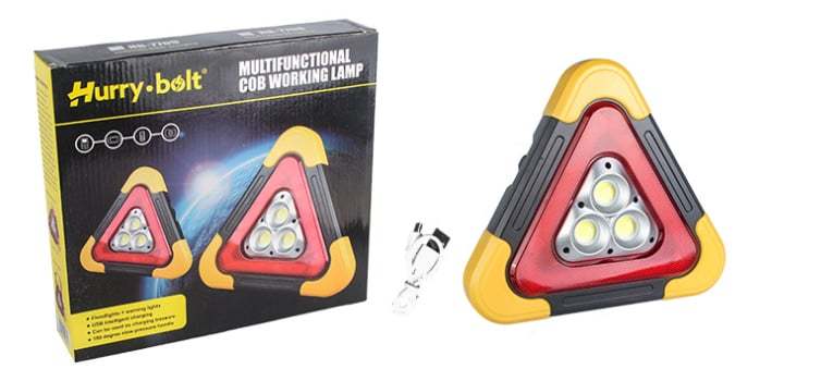 2-IN-1 Solar Emergency Triangular Roadside Warning Light-SLOOSELYK