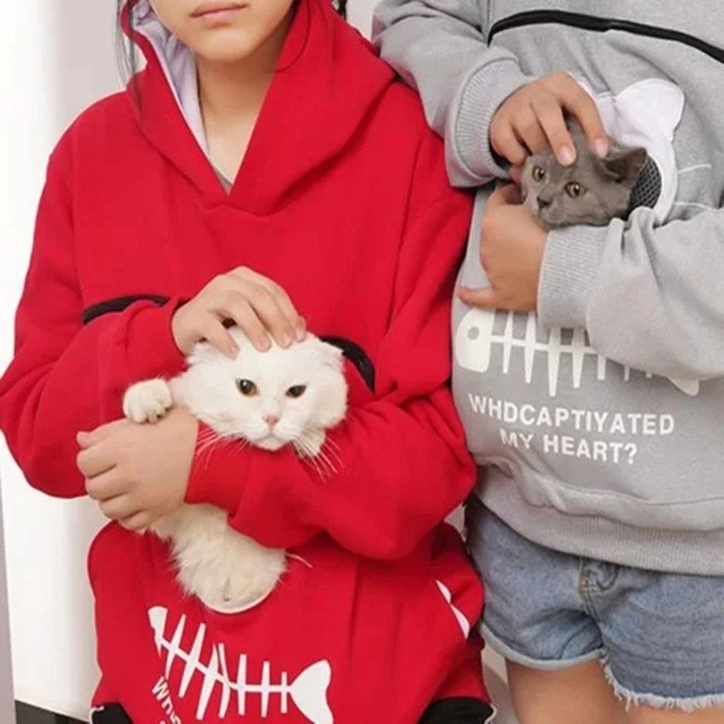 Cat Lovers Hoodie Cuddle Pouch-SLOOSELYK