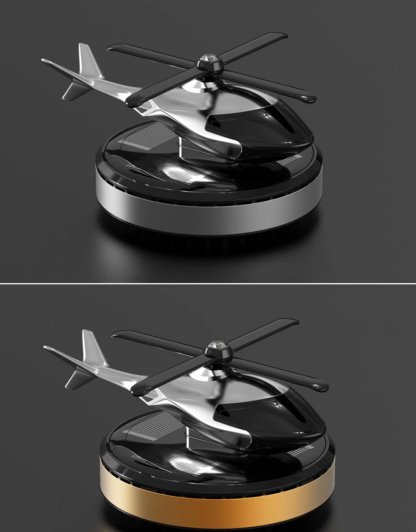(⏰49% OFF)-🎁Metal Solar Helicopter Air Freshener v2.0 - 🔥Free air freshener-SLOOSELYK