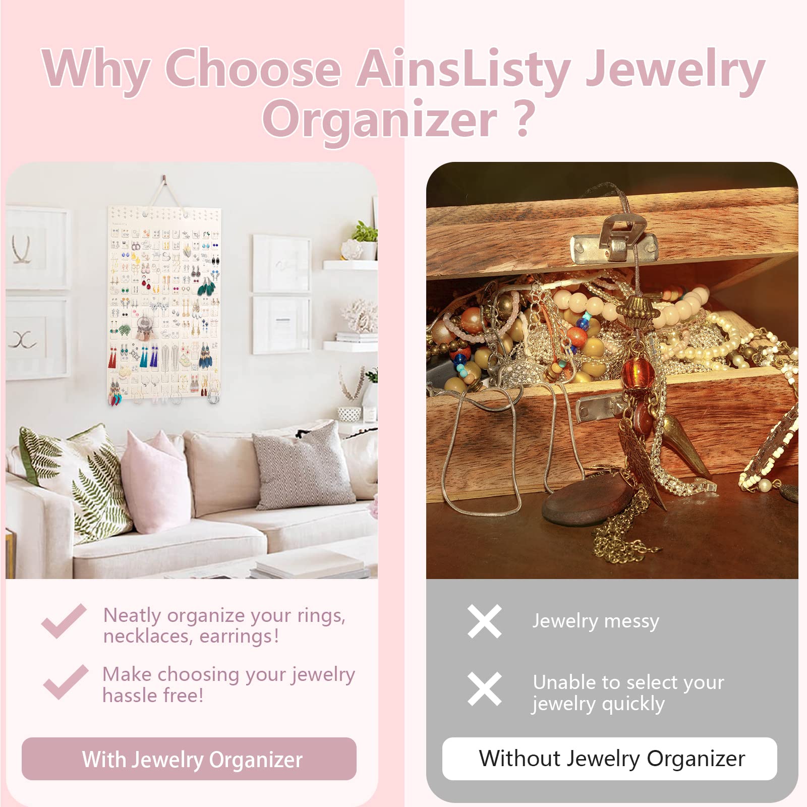 🔥Felt Hanging Jewelry Organizer-SLOOSELYK