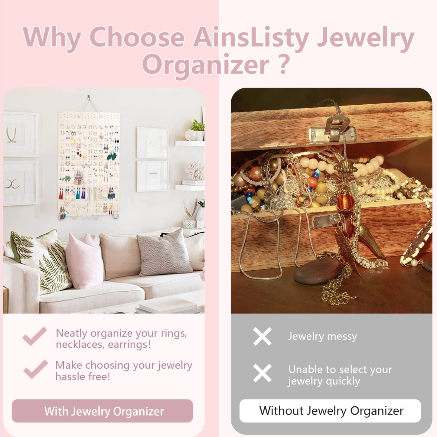 🔥Felt Hanging Jewelry Organizer-SLOOSELYK