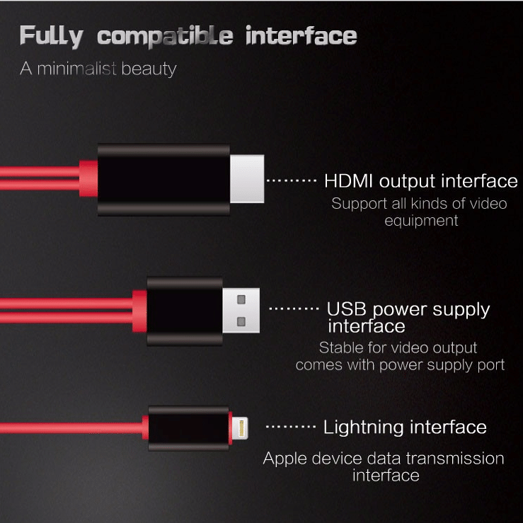 🔥BIG SALE - 40% OFF🔥 1080P No Lagging HDMI TV Cable 📺📺No network required for screen casting-SLOOSELYK