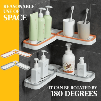 Bathroom Corner Punch-Free Rack-SLOOSELYK