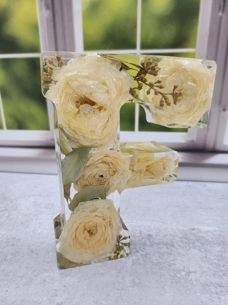 ❤️Mother's Day Specials - 49% OFF🎁Handmade floral resin letter 🌸(Limited Edition)-SLOOSELYK