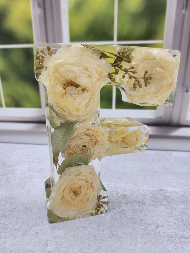 ❤️Mother's Day Specials - 49% OFF🎁Handmade floral resin letter 🌸(Limited Edition)-SLOOSELYK