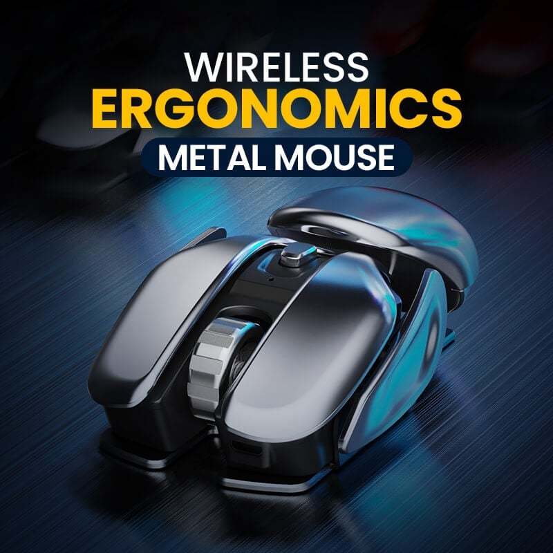 Wireless Ergonomics Metal Mouse-SLOOSELYK