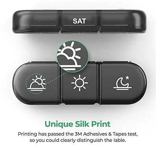 (🔥 Summer Hot Sale - Save 48% OFF) 21 Grid Black Pill Box Sorting Box, Buy 2 Free Shipping-SLOOSELYK