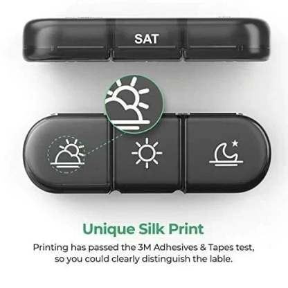 (🔥 Summer Hot Sale - Save 48% OFF) 21 Grid Black Pill Box Sorting Box, Buy 2 Free Shipping-SLOOSELYK