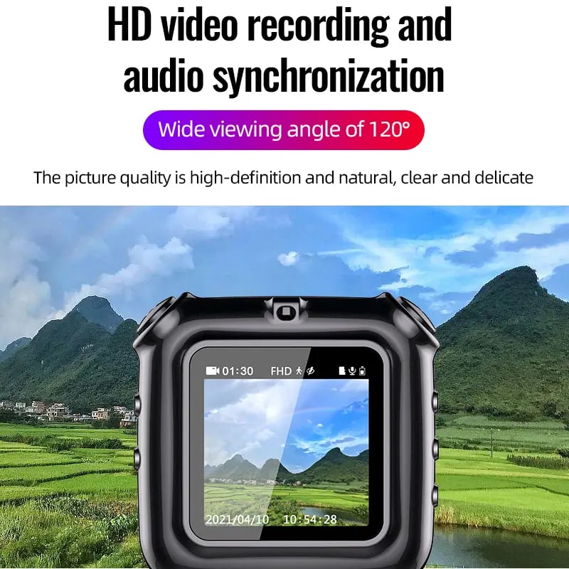 1080p High Definition ImageIntelligent Audio Recording Recorder