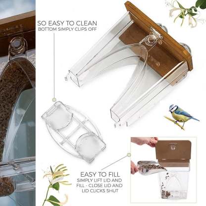 🐦2024 New Year Sale💝 Arch Window Bird Feeder🏠-SLOOSELYK