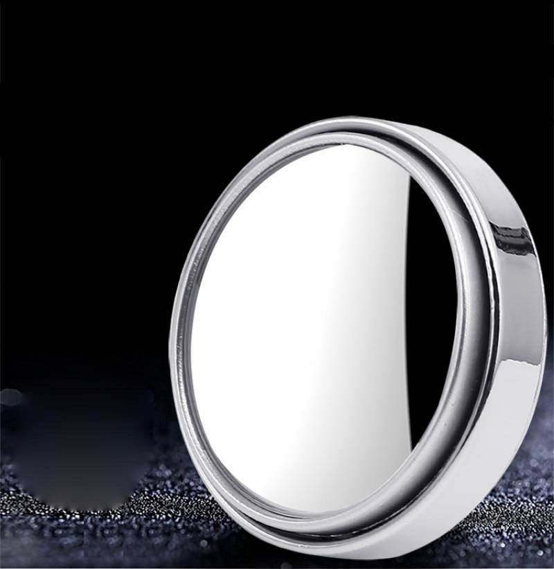 2 Pcs Car Round Frame Convex Blind Spot Mirror-SLOOSELYK