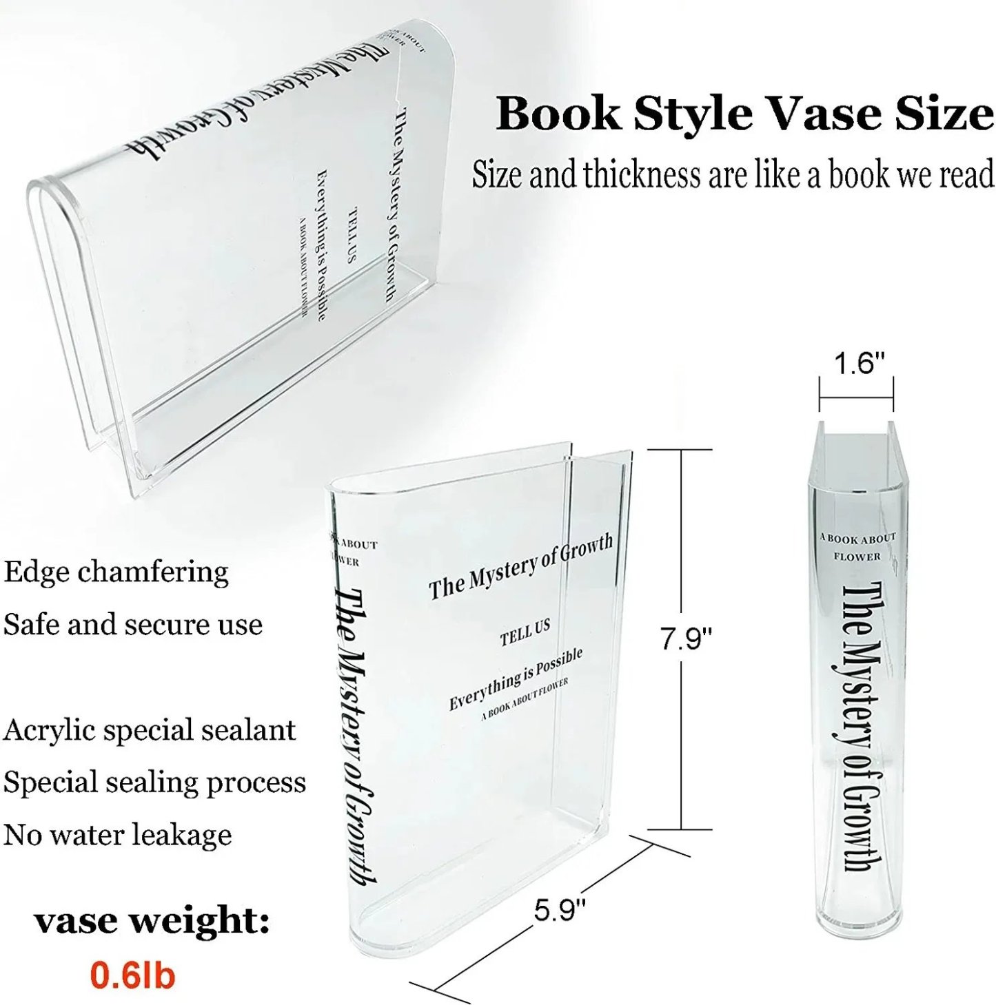 Books About Flowers - Book Vase-SLOOSELYK