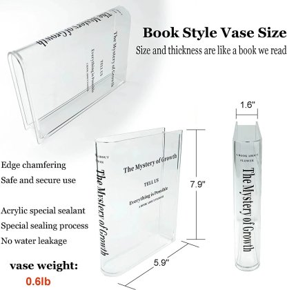 Books About Flowers - Book Vase-SLOOSELYK