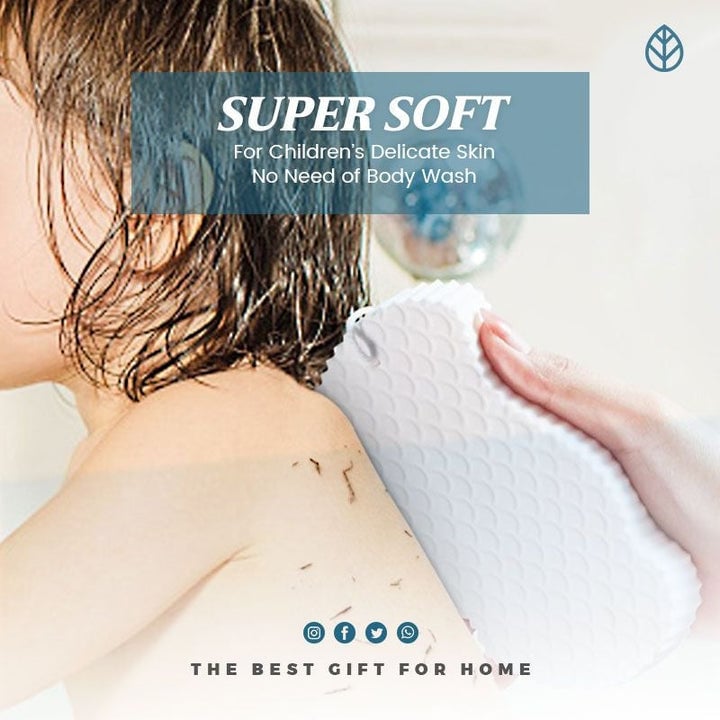 (48% OFF) 2PCS/SET Super Soft Exfoliating Bath Sponge-SLOOSELYK