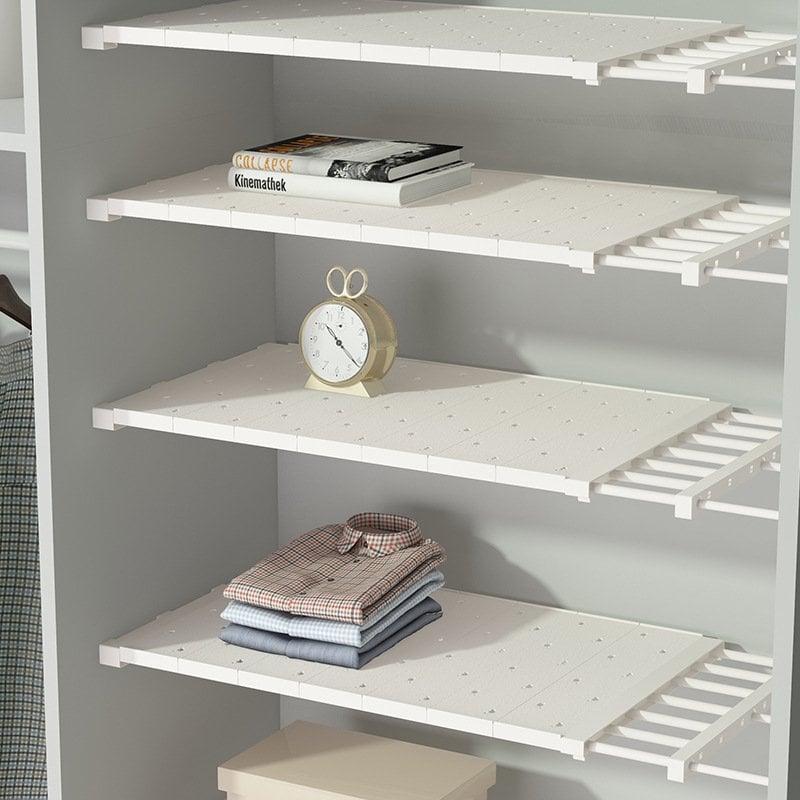 Expandable Closet Tension Shelf Storage Rack for Wardrobe, Kitchen, Bathroom-SLOOSELYK