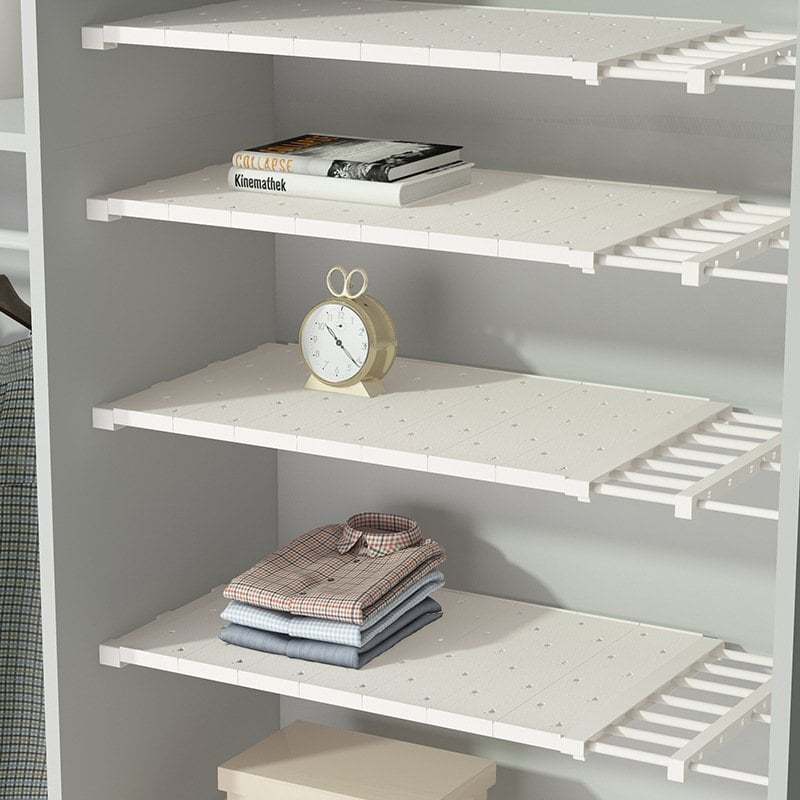 Expandable Closet Tension Shelf Storage Rack for Wardrobe, Kitchen, Bathroom-SLOOSELYK