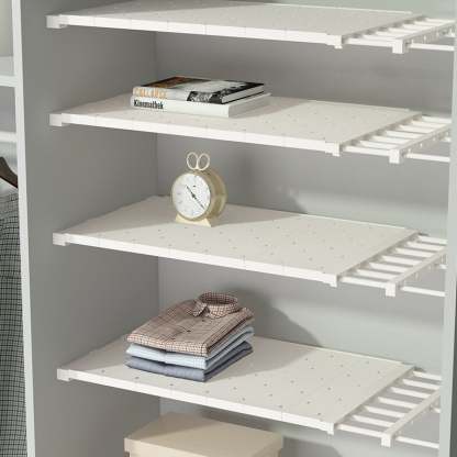 Expandable Closet Tension Shelf Storage Rack for Wardrobe, Kitchen, Bathroom-SLOOSELYK