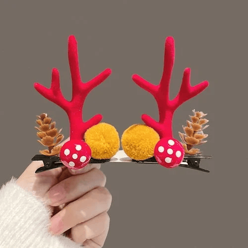 (🎁Christmas Hot Sale- 48% OFF🎁) Reindeer Antlers Xmas Hair Clip-SLOOSELYK