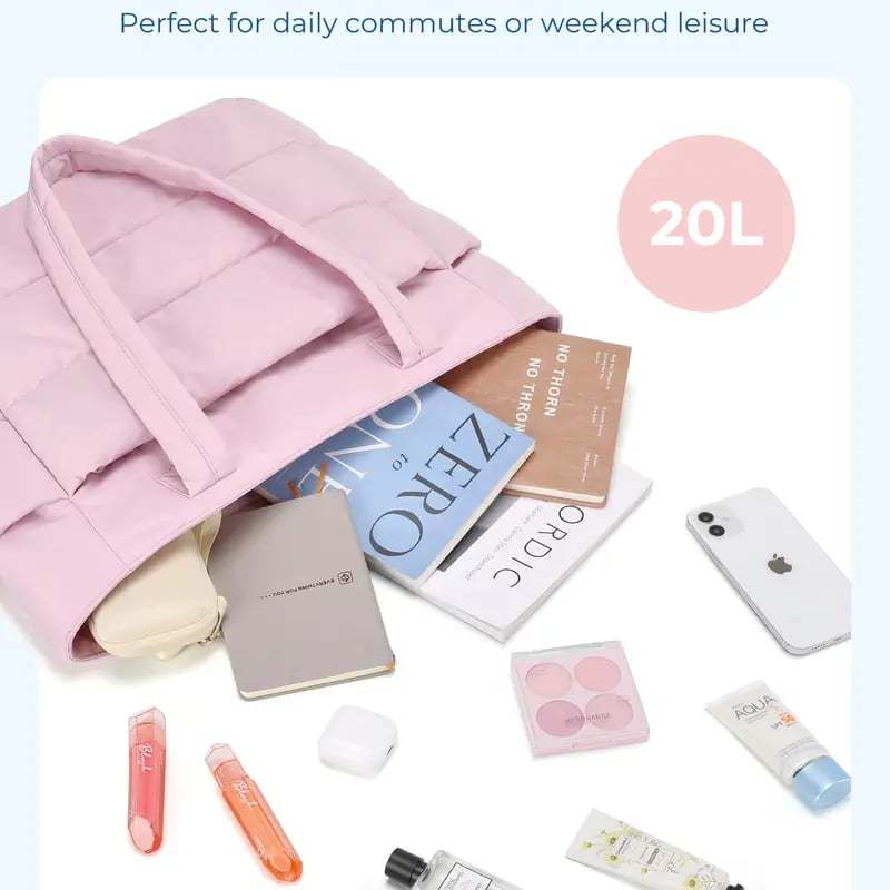 Last promotion 50%--🎁Large Tote Bag with Zipper