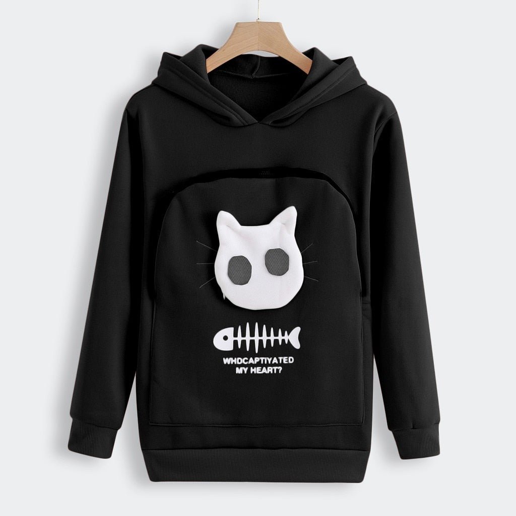 Cat Lovers Hoodie Cuddle Pouch-SLOOSELYK