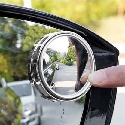 2 Pcs Car Round Frame Convex Blind Spot Mirror-SLOOSELYK