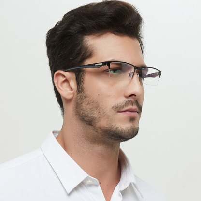 MENS FASHION TITANIUM ULTRA-LIGHT SHOCKPROOF IMPACT-RESISTANT READING GLASSES-SLOOSELYK