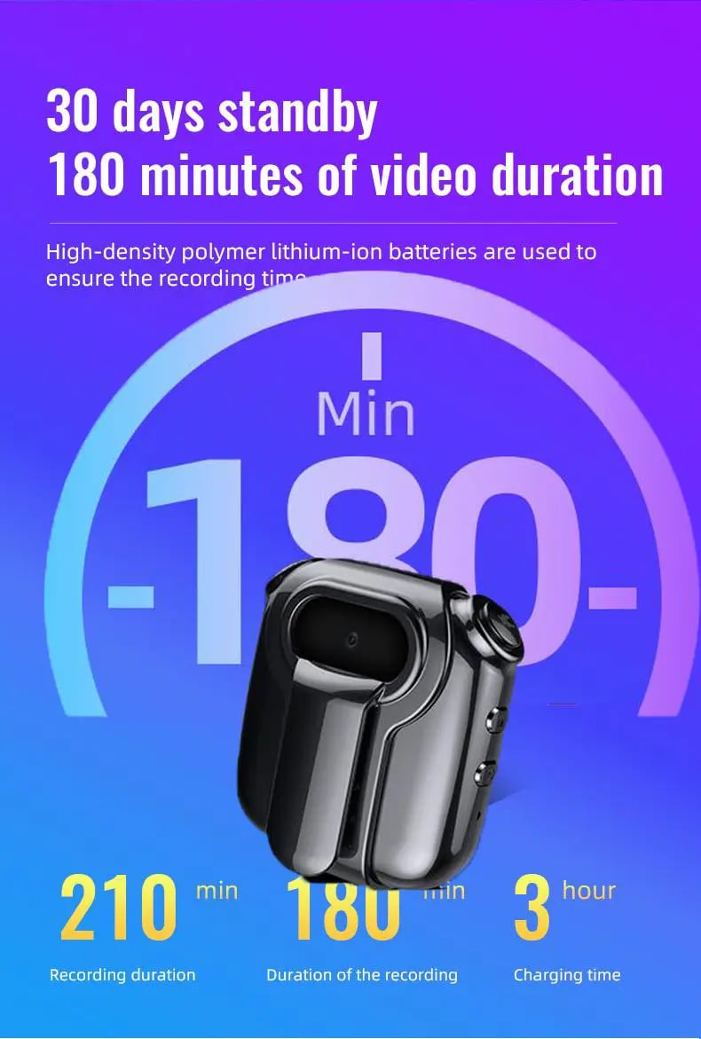 1080p High Definition ImageIntelligent Audio Recording Recorder