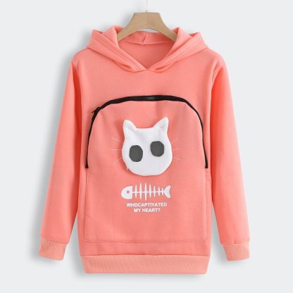 Cat Lovers Hoodie Cuddle Pouch-SLOOSELYK