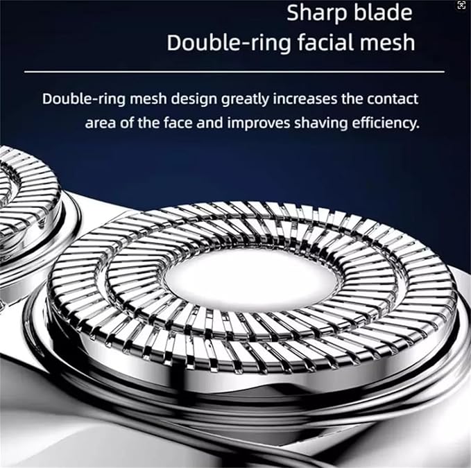 🎁Portable Rotary Dual Ring Electric Shaver
