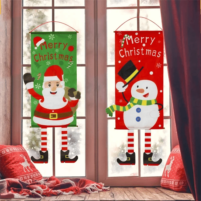(🎁Early Christmas Hot Sale- 48% OFF🎁)  Merry Christmas Window Sign Banners - Buy  3 Get EXTRA  10% OFF & FREE SHIPPING-SLOOSELYK