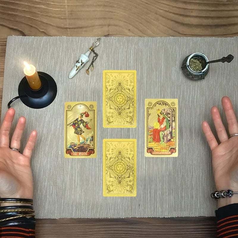 Explore the Mystical World of Tarot Gold Foil Tarot-SLOOSELYK