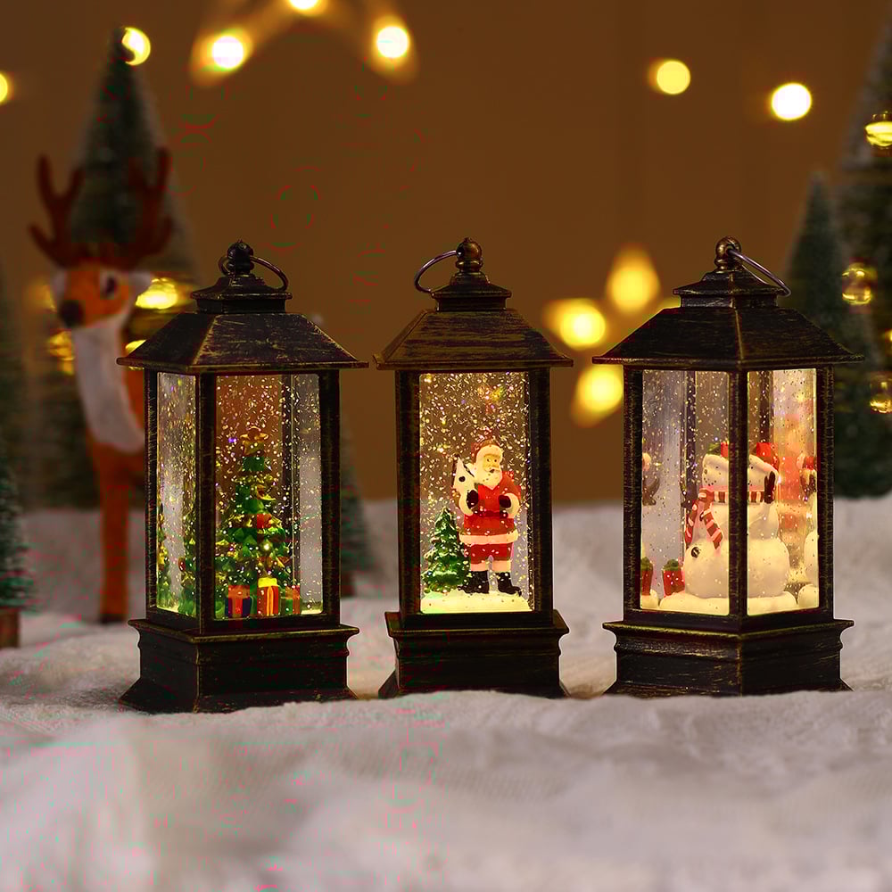 (🌲Early Christmas Sale- SAVE 48% OFF)Snow Globe Christmas Lantern Decorations-SLOOSELYK
