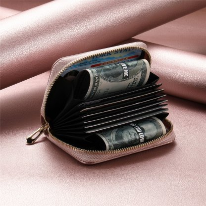Smart  Zipper RFID Slim Leather Wallet-SLOOSELYK