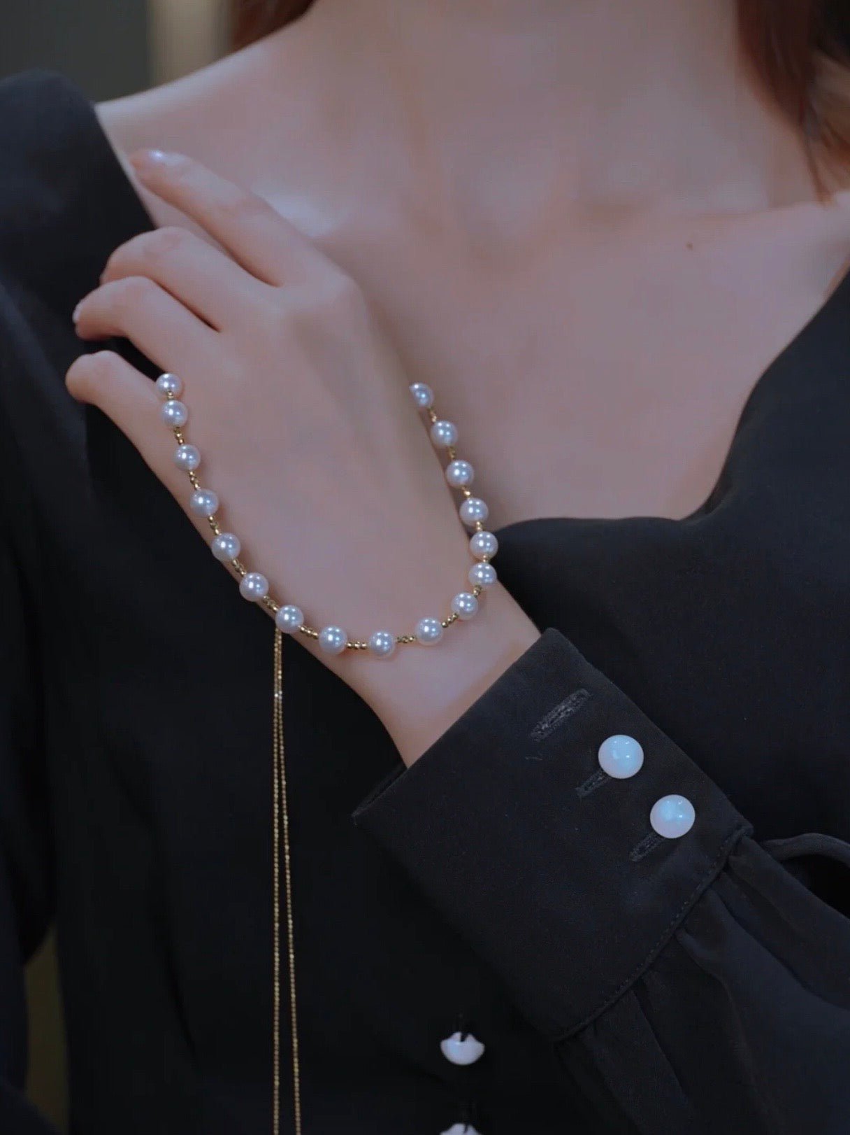 Fashion Elegant Pearl Necklace-SLOOSELYK