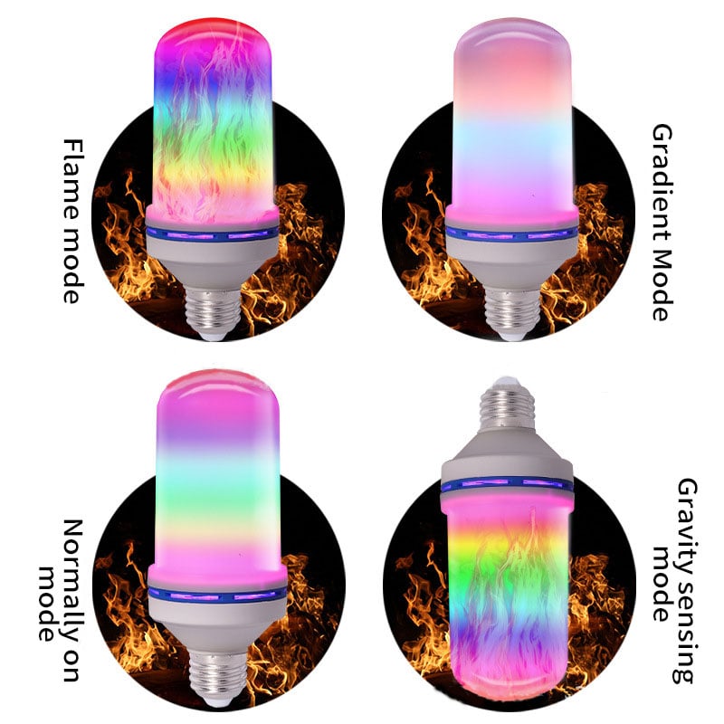 LED Flame Light Bulb With Gravity Sensing Effect-SLOOSELYK