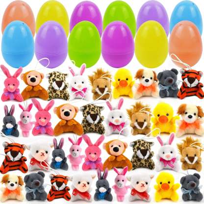 🎁Easter Hot Sale 50% OFF😍Prefilled Easter Eggs with Toys and Stickers for Egg Hunts