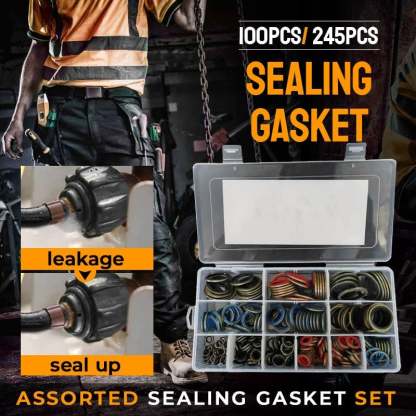 100pcs/ 245pcs Assorted Sealing Gasket Set-SLOOSELYK