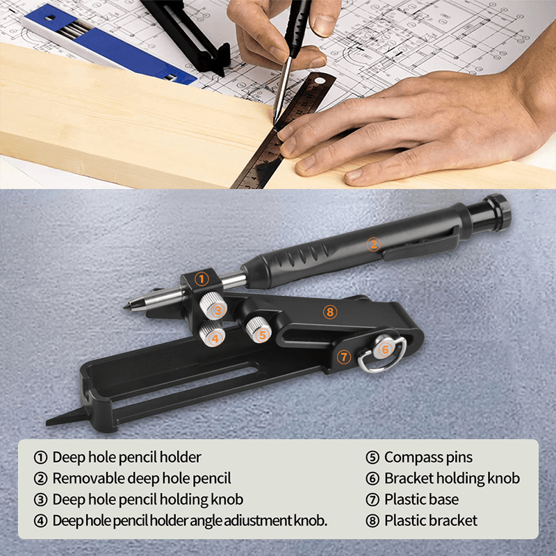 Crayon de Construction Multifonctionnel Outil De -Scriber Tool-SLOOSELYK